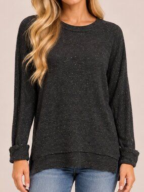 Max Studio | Charcoal Crew Neck Sweater